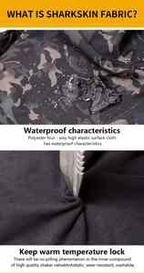 ODM veste coupe-vent en polyester softshell pour hommes manteau de sport à capuche léger pour la randonnée en plein air et la course à pied - Product Image 2