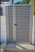 Porte de ventilation industrielle en acier à persiennes, porte à persiennes métalliques pour salle électrique, salle de générateur, extérieur