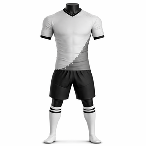 Ensemble de tenue de football vierge : maillot, short et chaussettes – Personnalisation du logo – Vêtements d'équipe – Fournisseur d'usine en gros - Product Image 1