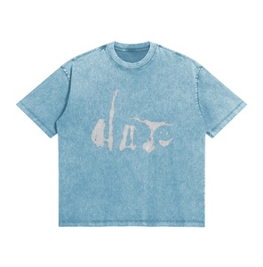 เสื้อยืดคอตตอน 100% วินเทจ ล้างสีแล้ว พิมพ์ลายกราฟิก ทรงโอเวอร์ไซส์ สำหรับผู้ชาย สไตล์เรโทร แคชชวล สตรีทแวร์ ผลิตเสื้อยืดวินเทจ ล้างสีแล้ว - Product Image 3