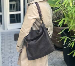 Sac fourre-tout en cuir véritable pour femmes Sac à main à bandoulière de grande capacité pour le bureau LTB-0186 - Product Image 2