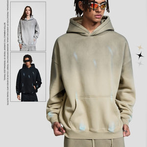 Sweat à capuche surdimensionné pour hommes, taille plus, en molleton de coton, pull lourd pour l'hiver, fournisseur de logo personnalisé au Pakistan - Product Image 5