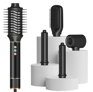 1000W Multifunctional <b>Hair</b> <b>Styling</b> <b>Tool</b> New 5 in 1 Hot Air Brush <b>Hair</b> Curler and Straightener DC Motor Negative Ion <b>Hair</b> Dryer - Product Image 1