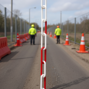 โซ่กั้นเขตปลอดภัยสีแดงขาว Facom ผลิตภัณฑ์ที่มองเห็นได้ชัดเจน ประเภทสินค้า โซ่ - Product Image 3