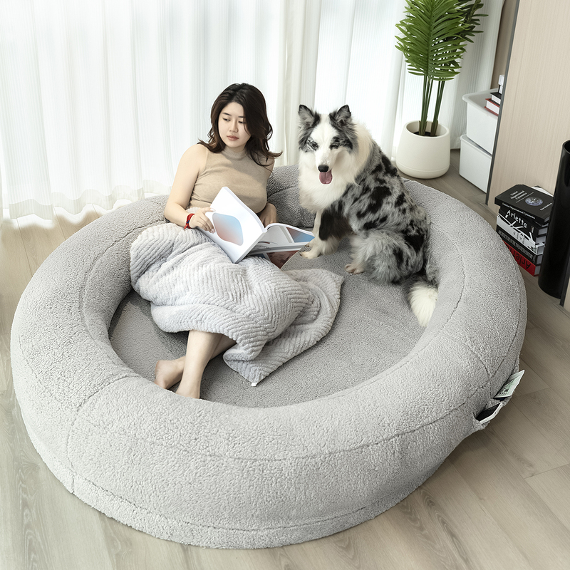 Extra Large Round Pet Human Bed