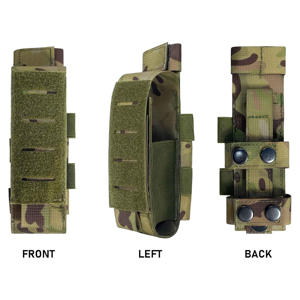 Bolsa de equipo de utilidad para exteriores de alta resistencia, soporte de torniquete MOLLE cortado con láser, ranuras para bolígrafos, bolsa táctica de poliéster de nailon - Product Image 4