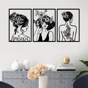 Décoration murale abstraite en métal faite à la main personnalisée Art moderne en métal de luxe pour hôtel bureau chambre à coucher salon Design d'intérieur - Product Image 3