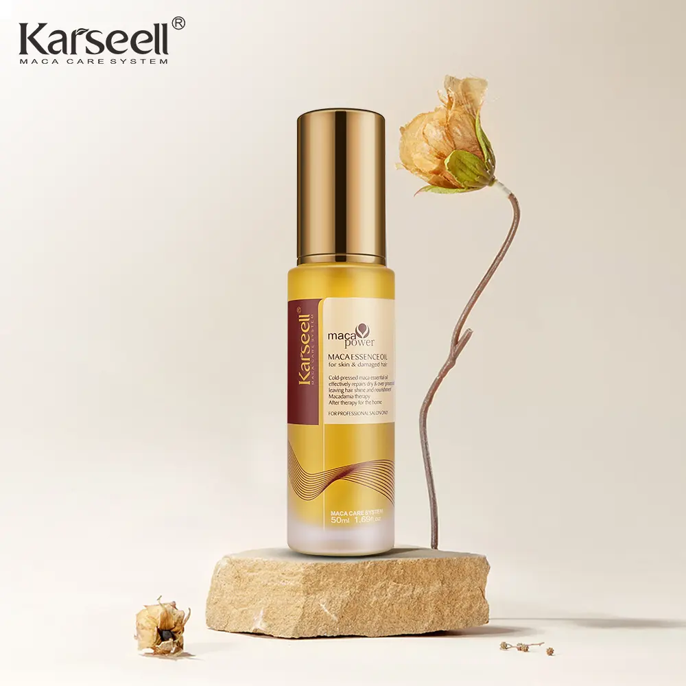 Karseell Maca Essence Oil Repairs Damage Hair Nourishing Smooth Hair Oil 50ML For Hair Or Skin
