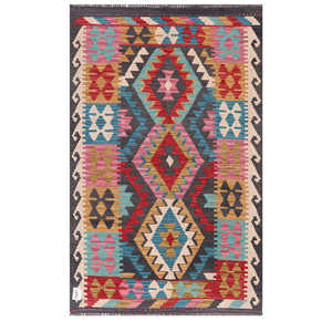 พรมอิมาโกะ ไมมาณา อัฟกานิสถาน คิลิม ขนาด 166x106 ซม. พรมปูพื้นและชุดพรม - Product Image 1