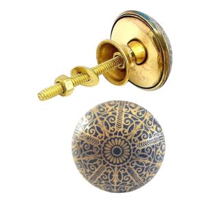 ลูกบิดตู้ทองเหลืองสลักดีไซน์ทันสมัยสไตล์โมร็อกโกและมือจับตู้เสื้อผ้าสำหรับห้องครัวห้องนอนและห้องน้ำ - Product Image 1