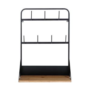 Fancy metal wall mounted mug rack cup holder coffee mug holder for home kitchenware hotel <b>tabletop</b> kitchen counter made in india - Product Image 1