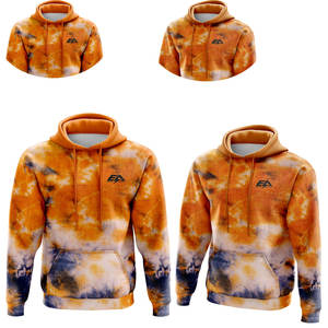 Vente en gros 100% coton sweat à capuche personnalisé pour hommes surdimensionné Tie Dye Design personnalisé imprimé OEM fabricant pour vêtements d'hiver taille XS - Product Image 4