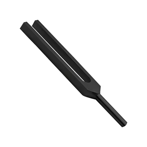 Juego de diapasones negros de 128 Hz con vibración de sonido de martillo para salud médica hecho de aleación de aluminio de acero inoxidable para precisión - Product Image 6