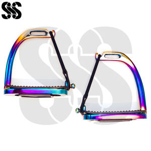 Estribos de Seguridad Antideslizantes para Caballos, Equipo de Montar Cómodo y de Alta Resistencia, Aluminio Ligero para Uso Ecuestre, Marca SHER SONS SPORTS - Product Image 3