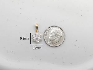 Collar con Colgante de Diamante Moissanite de Moda con Diseño de Flor en Oro de 14k para Mujer, Joyería Fina Minimalista a Bajo Precio - Product Image 2