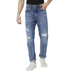 Nouveau pantalon en jean pour homme, coupe droite, style décontracté, délavé, haute qualité, idéal printemps-automne, en promotion - Product Image 6