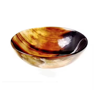 ชามสลัดพร้อมงานฝีมือรูปควายธรรมชาติขอบทองเหลืองดีไซน์แบบดั้งเดิมทำจากพระจันทร์เสี้ยว - Product Image 5