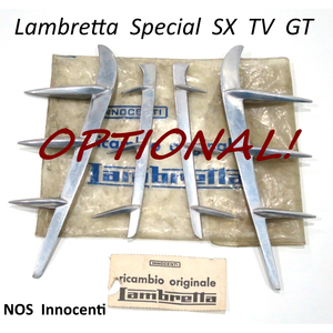 Juego de 4 Luces Laterales para Motocicleta Lambretta Special + SX150+ TV3 + GT/TV200, Acabado Cromado - Product Image 2