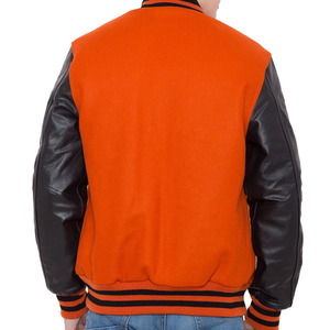 Winter Outdoor College Sports Men's <b>Jackets</b> OEM Wholesale Elastic Cuff Clothing Custom <b>Patches</b> Varsity <b>Jackets</b> for Men - Product Image 5