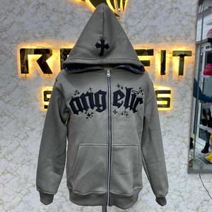 Vente chaude Logo personnalisé Sweat à capuche zippé le plus demandé Puff Imprimé Fabriqué en usine Prix bon marché Hoodies Hommes Sweats à capuche pour hommes - Product Image 1