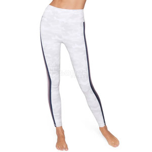 Women's Active Fitness Breathable Cotton/Bamboo Seamless Lightweight Yoga <b>Tummy</b> <b>Control</b> Mid Waist Casual Gym Sports Leggings - Product Image 1