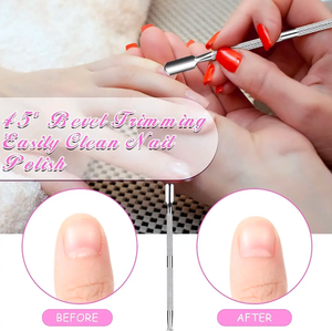 ที่ดันเล็บหนังกำพร้าแบบสองด้านที่ดันเล็บสเตนเลสสตีลของญี่ปุ่น8ชิ้น - Product Image 5