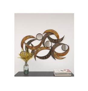 Vente en gros de tentures murales en métal, décoration murale en aluminium pour la maison, hôtel, salon, luxe, fait à la main en Inde - Product Image 2