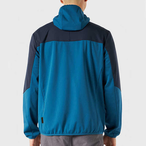 <b>Men's</b> Hooded Front Softshell <b>Jacket</b>-Modern Outdoor Casual Design Waterproof Eco-Friendly <b>Lightweight</b> Flexible Comfort Outerwear - Product Image 4