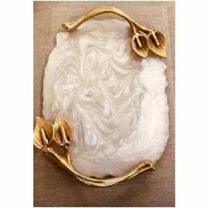 Bandeja de servicio de resina con forma de rectángulo más vendida para uso doméstico, cocina y restaurante, calidad de exportación - Product Image 1