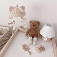 Bébé rotin lit suspendu mobile pour petits nouveau-nés en gros meilleur choix pour maman mignon ours pépinière berceau mobiles