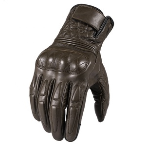 2022 Guantes de motocicleta Guantes anticaída de cuero de carretera para exteriores Guantes de cuero protectores todoterreno - Product Image 1