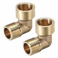 Raccords de tuyauterie haut de gamme coudés à compression en laiton de haute qualité