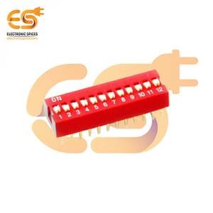 สวิตช์จุ่มเครื่องเทศอิเล็กทรอนิกส์แบบแมนนวล12ทิศทางพร้อมโปรไฟล์ BD12มาตรฐาน - Product Image 3