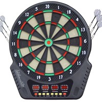 Jeu de fléchettes électroniques de 13,5 pouces en matériau PP avec notation vocale, écran LED, fléchettes à pointe souple pour adultes et enfants, logo personnalisé