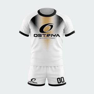 เสื้อรักบี้ผู้ชายแบบมืออาชีพ ออกแบบเองได้ สไตล์ใหม่ปี 2026 ผลิตจากโพลีเอสเตอร์แบบซับลิเมชั่นเต็มตัว ชุดกีฬารักบี้ - Product Image 2