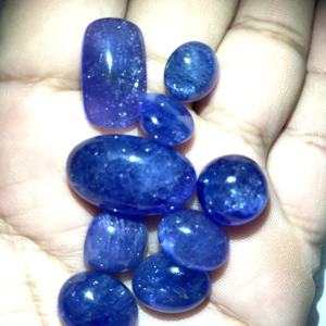 Cabujón de tanzanita certificado IGI de alta calidad, piedras preciosas sueltas azules de tamaño y forma mixtos para la fabricación de joyas - Product Image 6