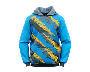 Femmes à la mode cravate teinture à capuche manches longues fermeture éclair 100% coton sweat manteau haut motif solide - Product Image 1