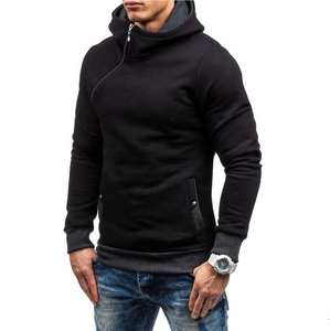2025 personnalisé coton Polyester chaud fermeture éclair à capuche hommes grande taille impression manteau d'hiver à manches longues veste pour hommes - Product Image 3