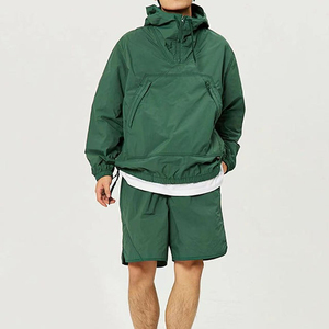 ชุดเสื้อกันลมมีซิปสำหรับผู้ชายชุดกันลมไนลอนแบบปรับแต่งได้ - Product Image 6