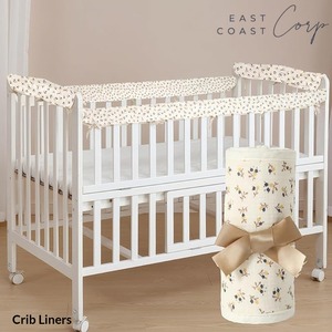 Floral Cot Rail <b>Cover</b> Ciara Crib <b>Teething</b> Pad Also Fits Boori 100% Cotton - Product Image 1