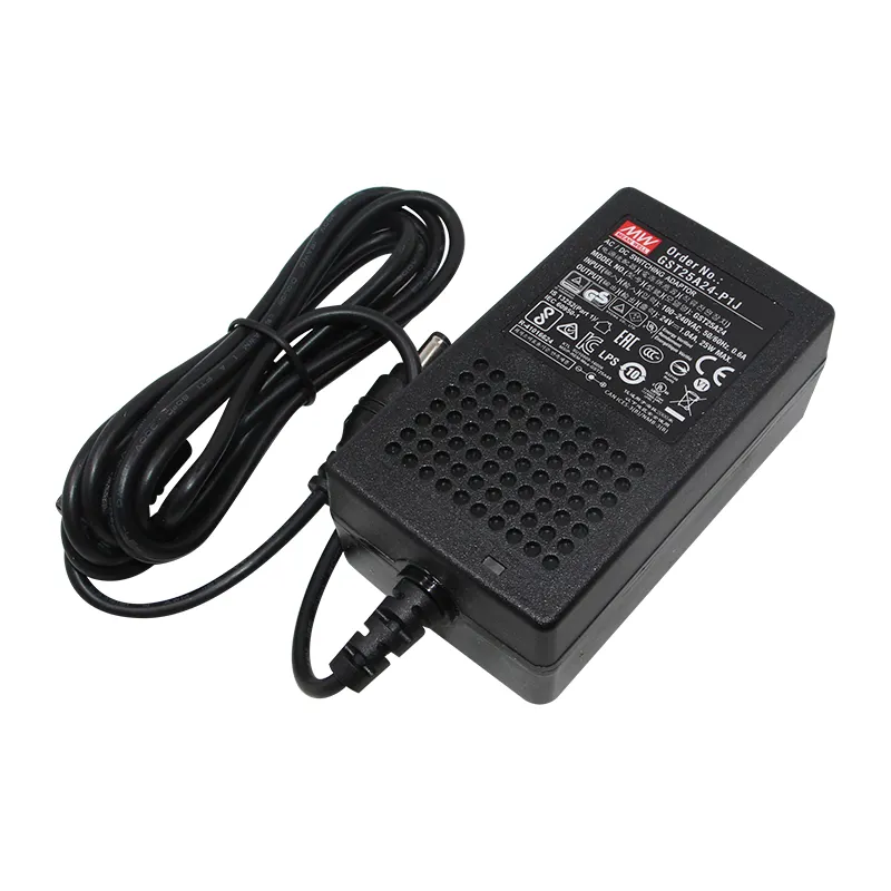 Mean Well GST25A07-P1J 7V 25W Desktop Laptop Eu Us Plug Power Supply Ac Adapter Kabel Computer Voeding