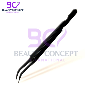 Forma curva Color personalizado Buen vendedor Antideslizante Calidad Premium Fácil de usar Extensión de pestañas Pinzas injertadas - Product Image 3