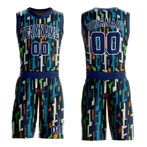 Ensemble de maillot de basket-ball de qualité supérieure 100% polyester respirant, évacuant l'humidité, séchage rapide, imprimé à l'écran, taille plus - Product Image 1