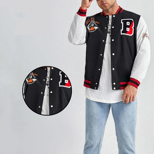 Wholesale Lightweight 2025 Customized Logo Printed OEM Service <b>Wool</b> Body Latest Style Full Sleeves Letterman Winter Jacket - Product Image 4