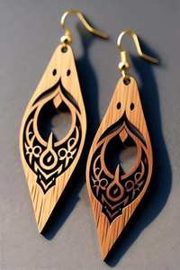 Pendientes de cáscara de coco personalizables, diseños personalizados, tallados a mano, joyería natural, regalo único - Product Image 5