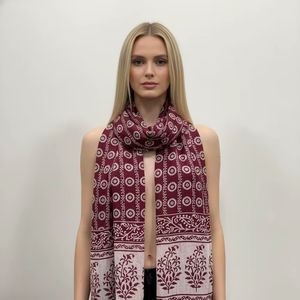 Cotton Scarf <b>Wrap</b> Summer Cover Up Dupatta Soft Comfy Dupatta Cotton Dupatta Stole for Women New Design Cotton Printed Scarf - Product Image 1