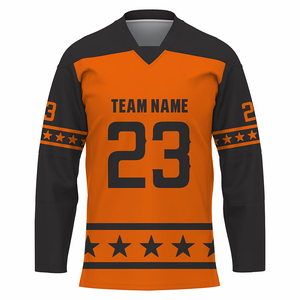 Maillot de hockey sur glace personnalisé pour joueurs professionnels, 100% polyester, maille respirante, unisexe, fabriqué sur mesure avec impression par transfert thermique - Product Image 5