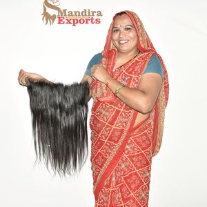 Cheveux vierges vietnamiens 100% alignés sur les cuticules, provenant d'un seul donneur, vente en gros, frontal HD 13*6, cheveux raides, sans perte ni nœuds, cheveux humains - Product Image 1