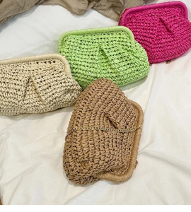 Bolso de mano de paja de rafia tejido a mano bolso de cuerda de papel ganchillo macramé bolsos de playa directo de proveedor indio - Product Image 2