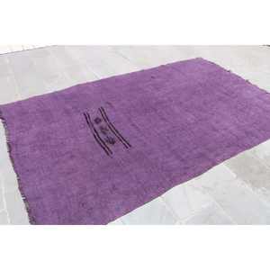 Alfombra de 5.6x9 pies, Alfombra Turca Grande, Alfombra con Bordes Púrpuras - Product Image 2